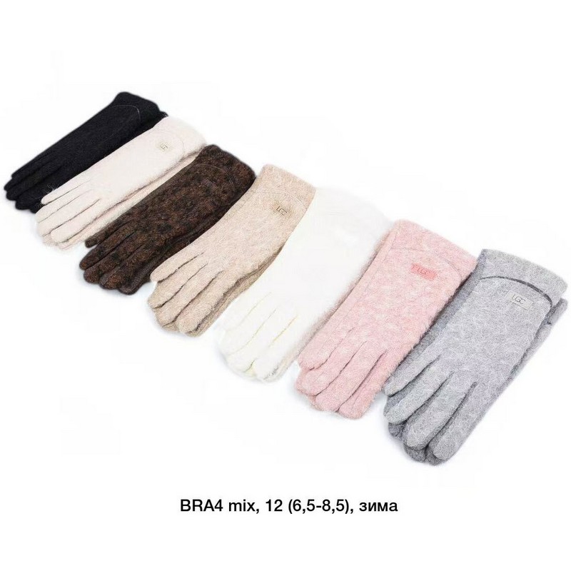 Перчатки женские, сенсор 12 шт (6,5-8,5 р) кашемир/плюш LeR_BRA4
