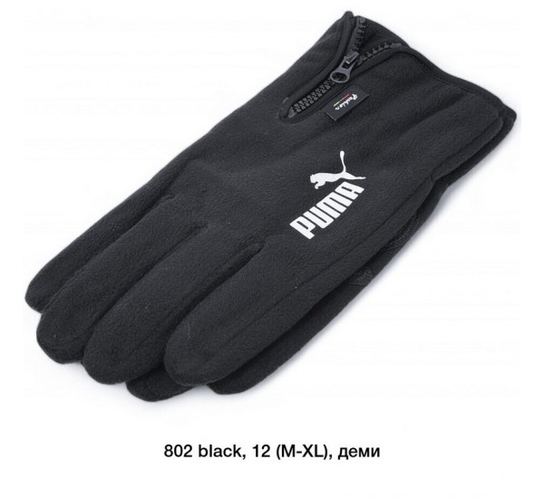 Рукавички чоловічі, сенсор 12 шт (M-XL) фліс LeR_802