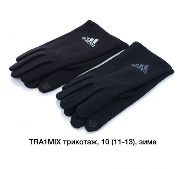 Рукавички чоловічі, сенсор 10 шт (11-13 р) трикот/начіс LeR_BDR-AD