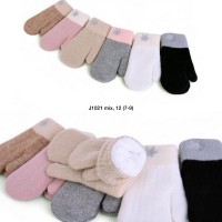 Рукавиці дитячі 12 шт (7-9 років) хутро LeR_J1021