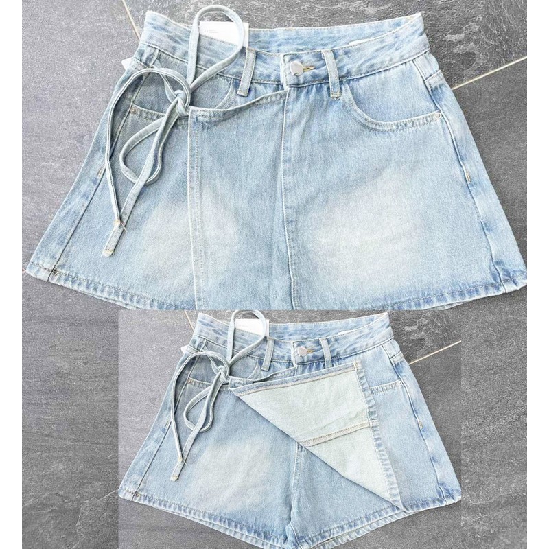 Юбка-шорти жіночі 3 шт (S-L) джинс LoS_3509