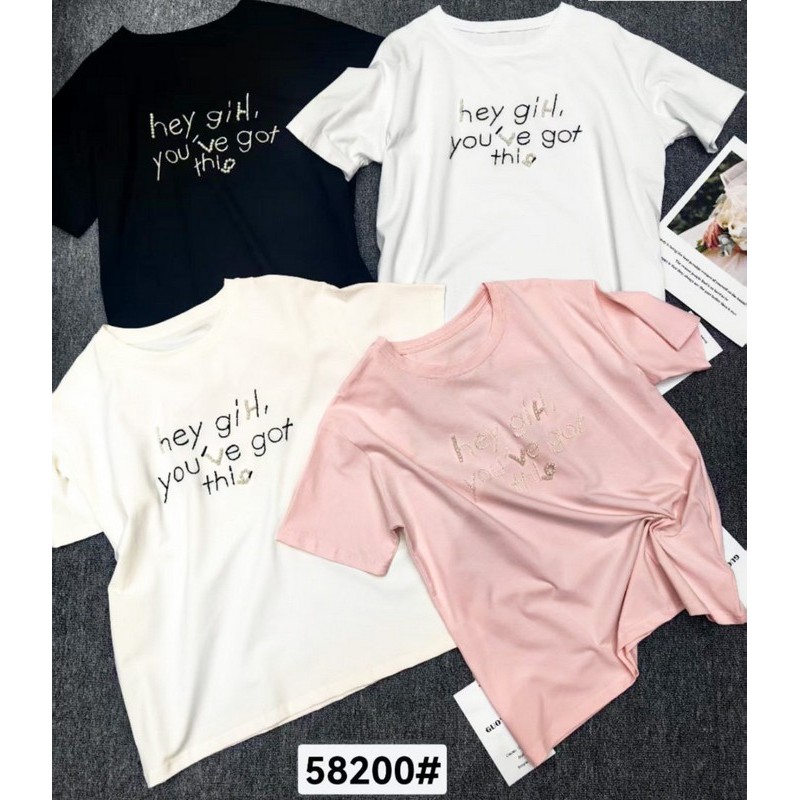 Футболка жіноча 4 шт (M-L) бавовна LoS_58200