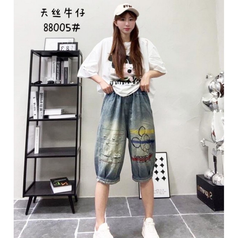 Шорти МОМ жіночі 3 шт (M-XL) джинс LoS_88005