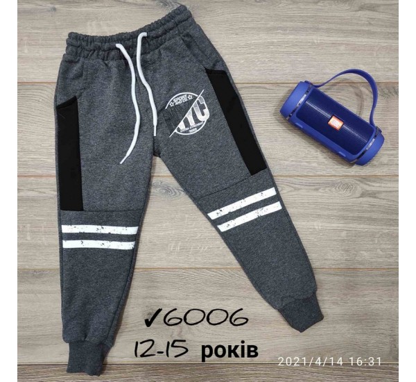 Спорт штаны для мальчиков 4 шт двунить (12-15 лет) MiLi_6006