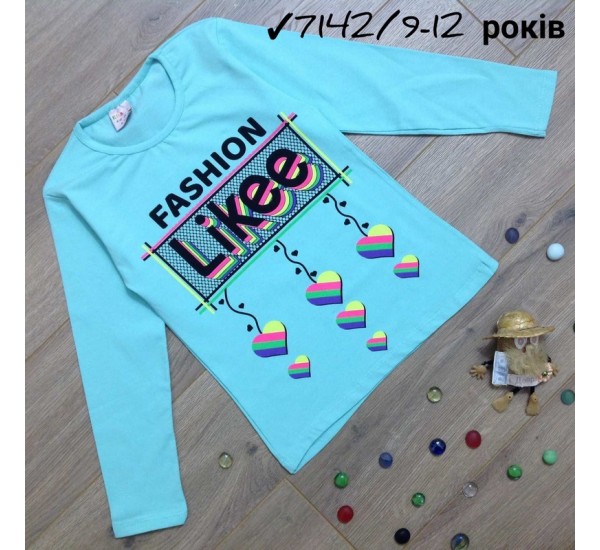 Батник для девочек 4 шт коттон (9-12 лет) MiLi_7142d