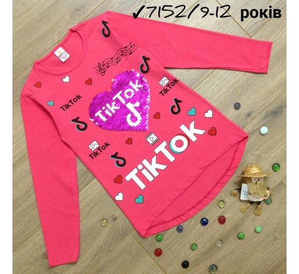 Батник для девочек 4 шт коттон (9-12 лет) MiLi_7152c