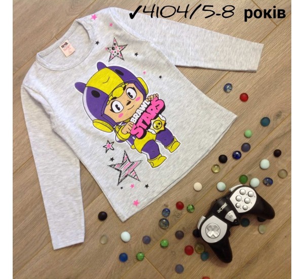 Батник для девочек 4 шт коттон (5-8 лет) MiLi_4104e