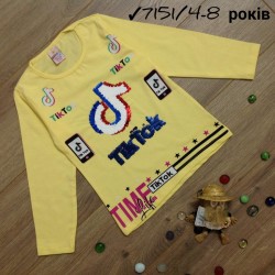 Батник для девочек 5 шт коттон (4-8 лет) MiLi_7151b