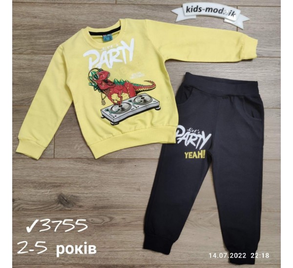 Костюм для хлопчиків 4 шт двонитка (2-5 років) MiLi_3755e