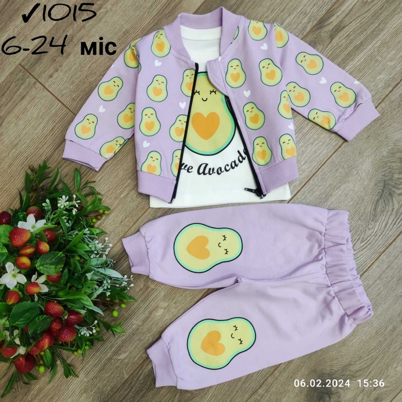 Костюм 3-ка для младенцев 4 шт коттон (6-24 мес) MiLi_1015a