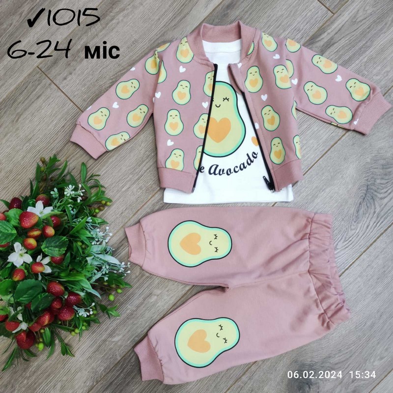 Костюм 3-ка для младенцев 4 шт коттон (6-24 мес) MiLi_1015b