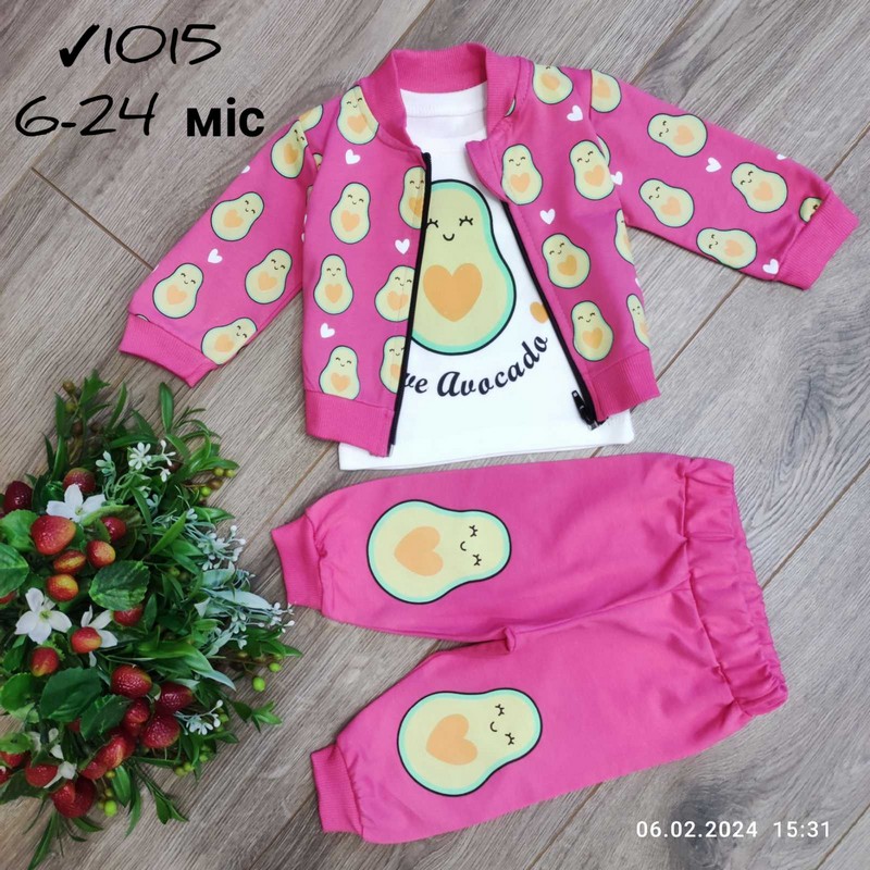 Костюм 3-ка для младенцев 4 шт коттон (6-24 мес) MiLi_1015c