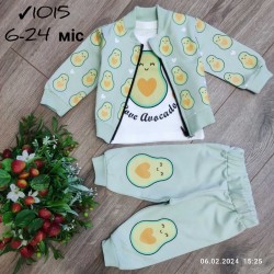 Костюм 3-ка для младенцев 4 шт коттон (6-24 мес) MiLi_1015e