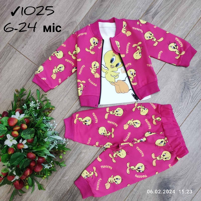 Костюм 3-ка для младенцев 4 шт коттон (6-24 мес) MiLi_1025a