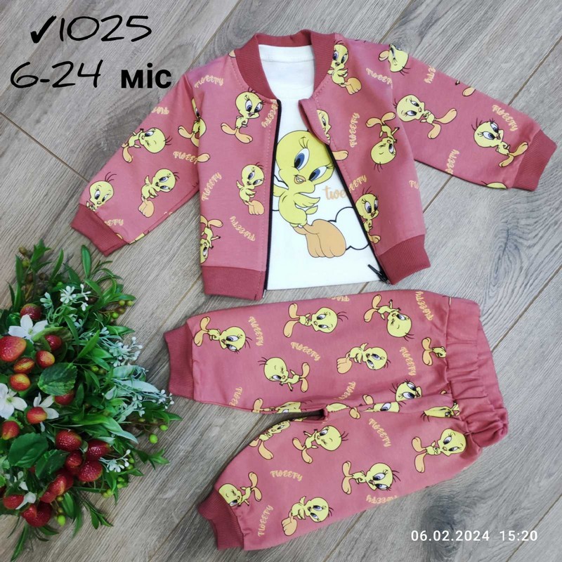 Костюм 3-ка для младенцев 4 шт коттон (6-24 мес) MiLi_1025b