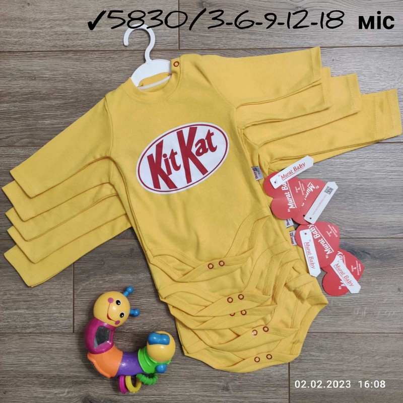 Боді для немовлят 5 шт інтерлок (3-18 міс) MiLi_5830b