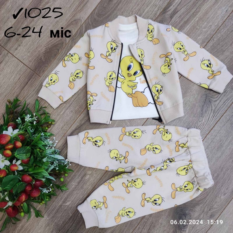 Костюм 3-ка для младенцев 4 шт коттон (6-24 мес) MiLi_1025c