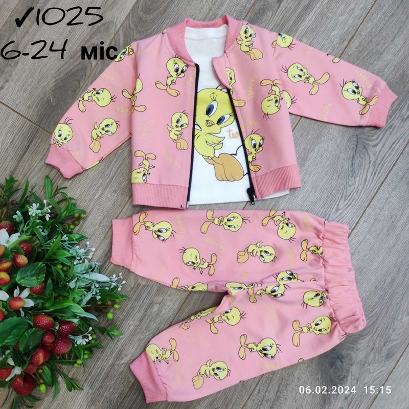 Костюм 3-ка для младенцев 4 шт коттон (6-24 мес) MiLi_1025d