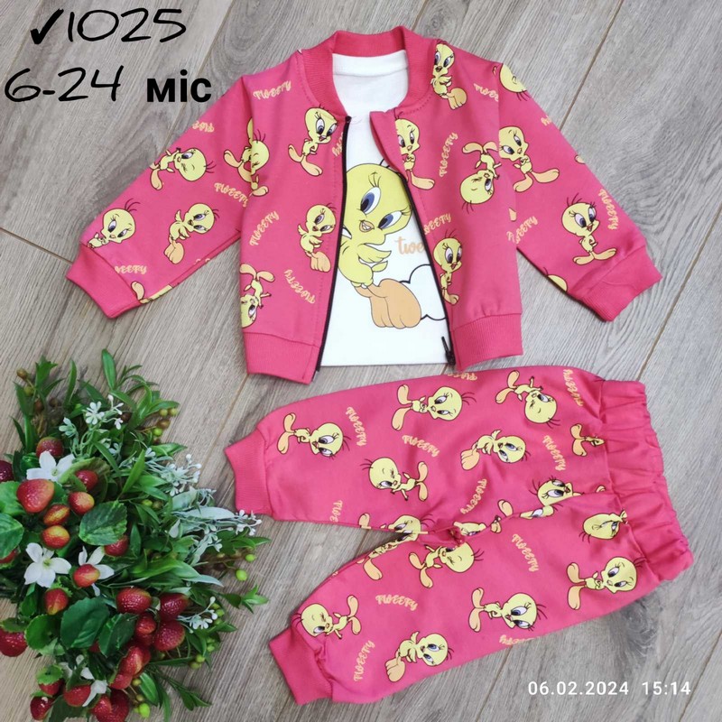 Костюм 3-ка для младенцев 4 шт коттон (6-24 мес) MiLi_1025e