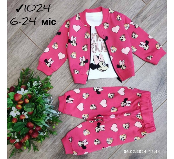 Костюм 3-ка для младенцев 4 шт коттон (6-24 мес) MiLi_1024a