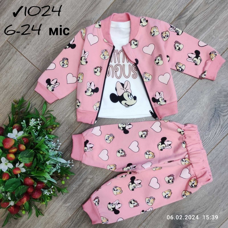 Костюм 3-ка для младенцев 4 шт коттон (6-24 мес) MiLi_1024c