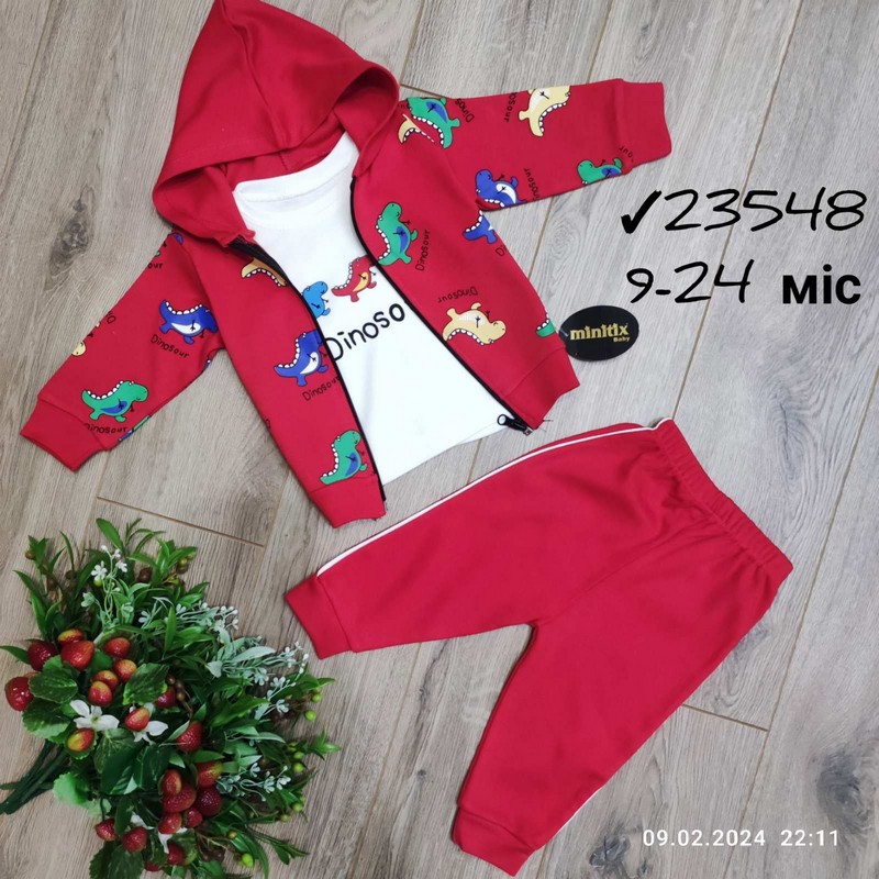 Костюм 3-ка для младенцев 4 шт коттон (9-24 мес) MiLi_23548