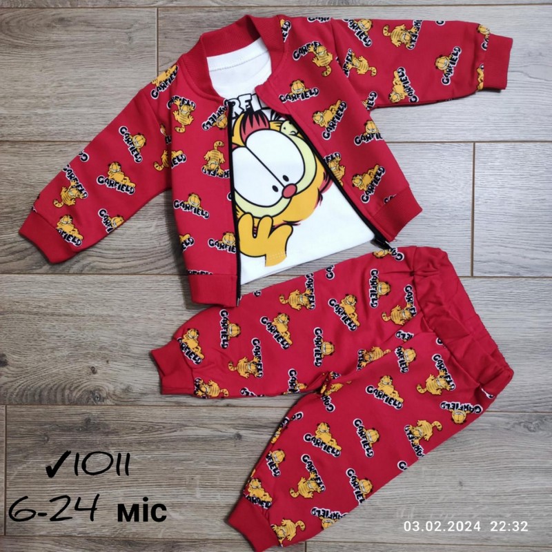 Костюм 3-ка для младенцев 4 шт коттон (6-24 мес) MiLi_1011