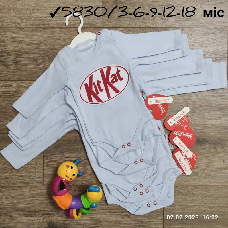 Боді для немовлят 5 шт інтерлок (3-18 міс) MiLi_5830c