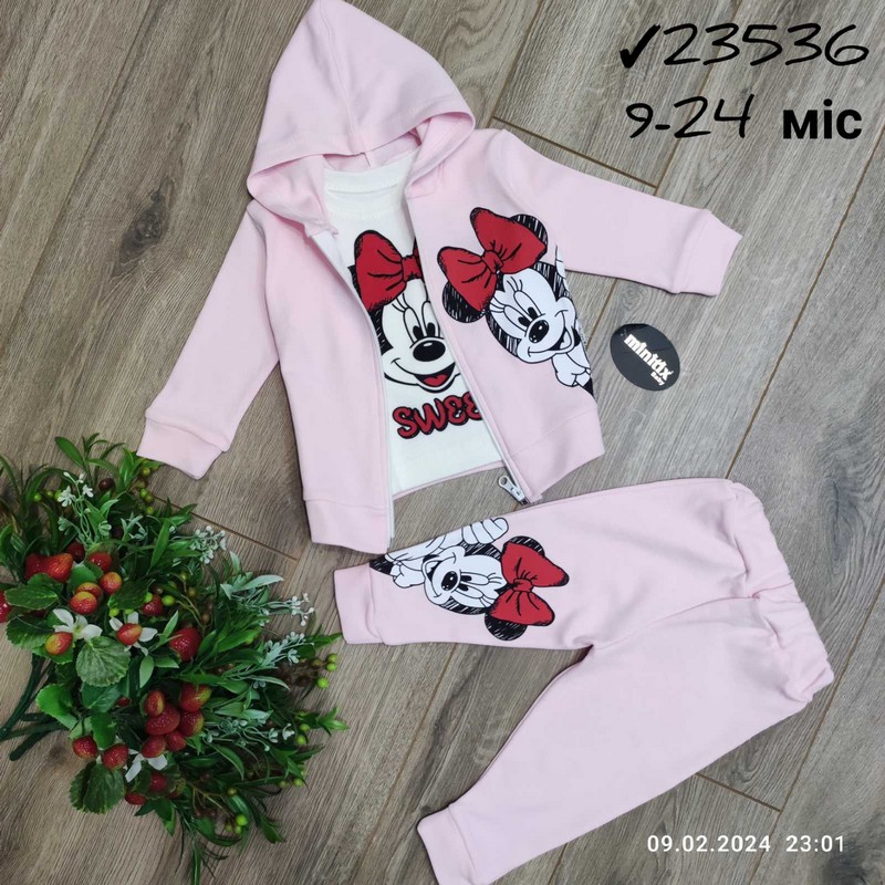 Костюм 3-ка для младенцев 4 шт интерлок (9-24 мес) MiLi_23536a