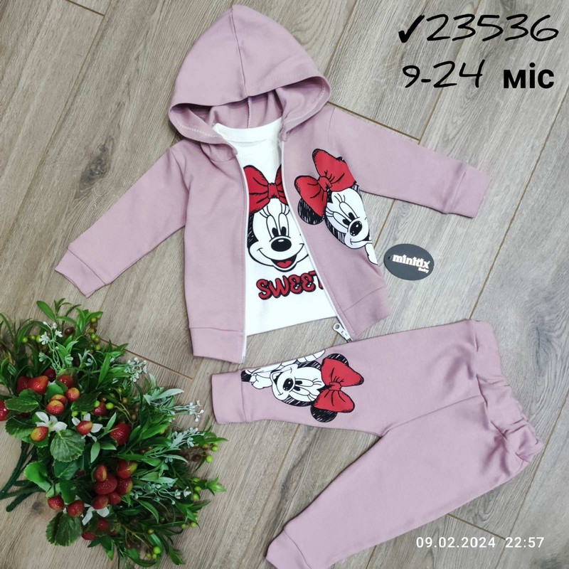 Костюм 3-ка для младенцев 4 шт интерлок (9-24 мес) MiLi_23536b