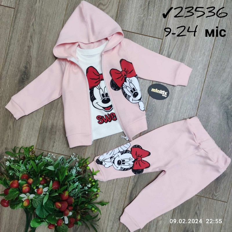 Костюм 3-ка для младенцев 4 шт интерлок (9-24 мес) MiLi_23536c