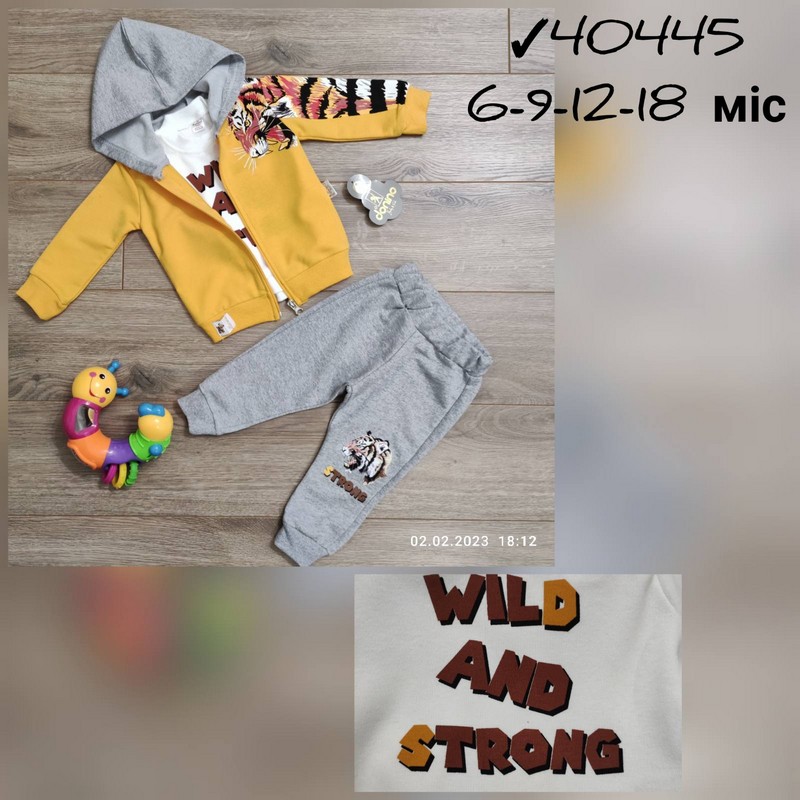 Костюм 3-ка для младенцев 4 шт коттон (6-24 мес) MiLi_40445c