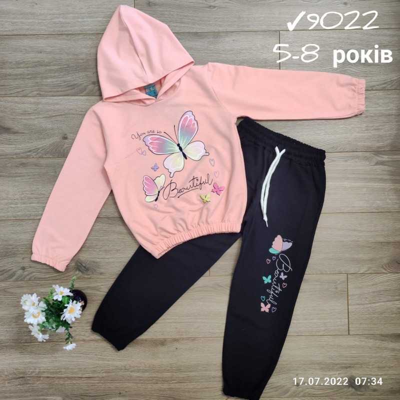 Костюм для дівчаток 4 шт бавовна (5-8 років) MiLi_9022b