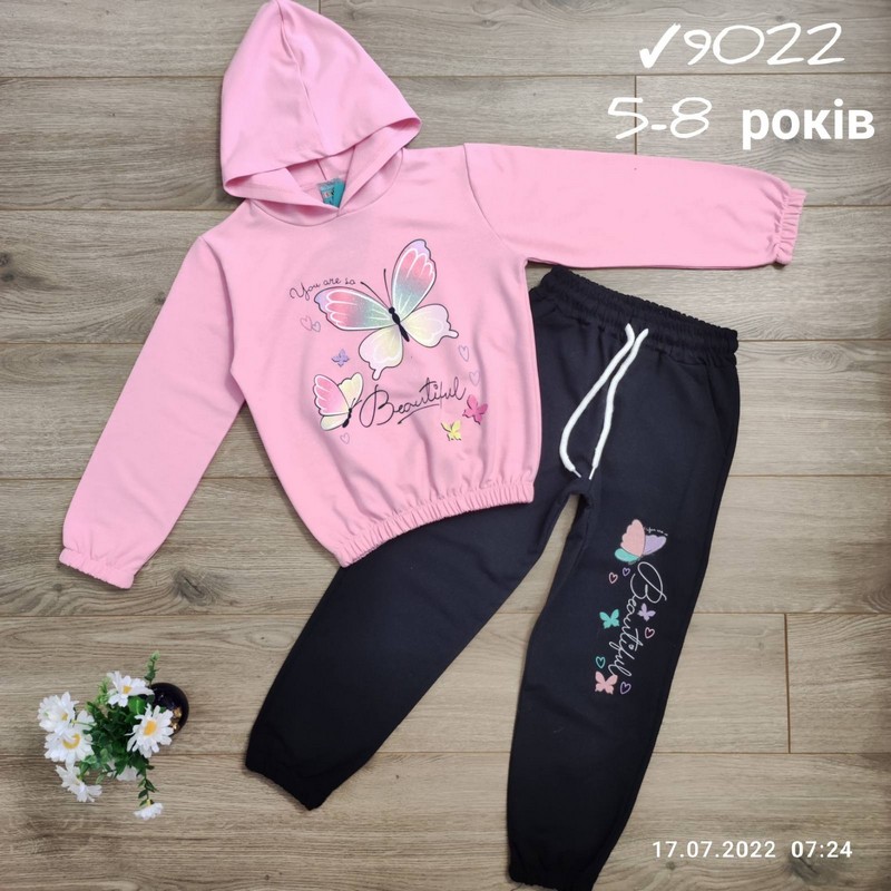 Костюм для дівчаток 4 шт бавовна (5-8 років) MiLi_9022c