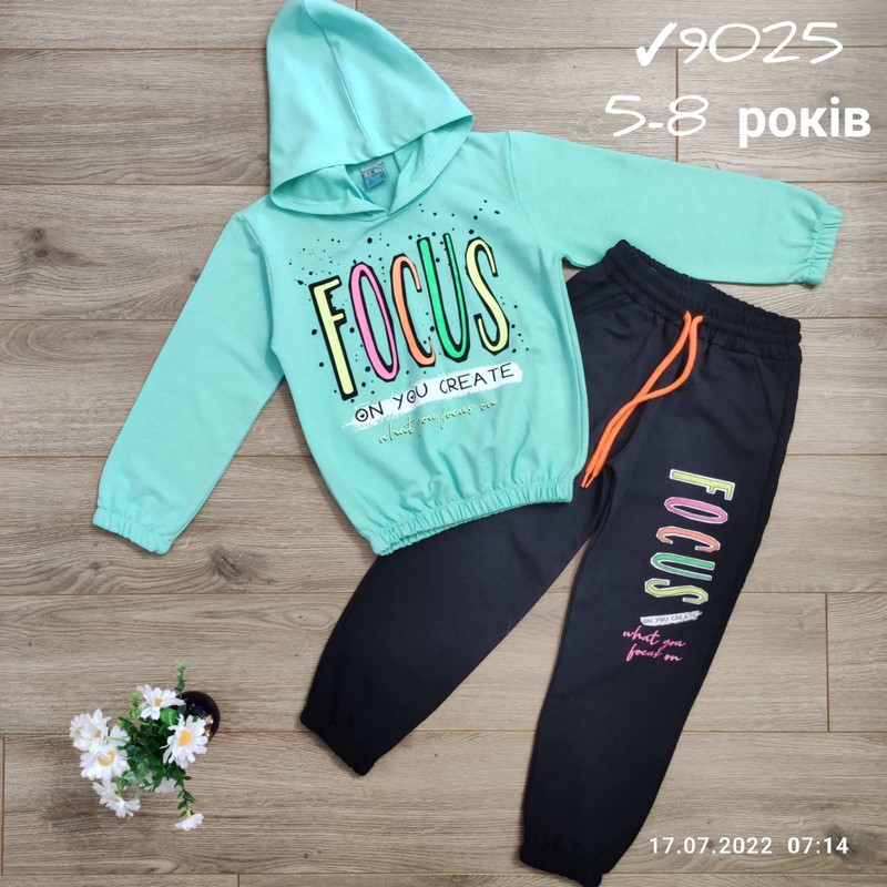 Костюм для дівчаток 4 шт бавовна (5-8 років) MiLi_9025b