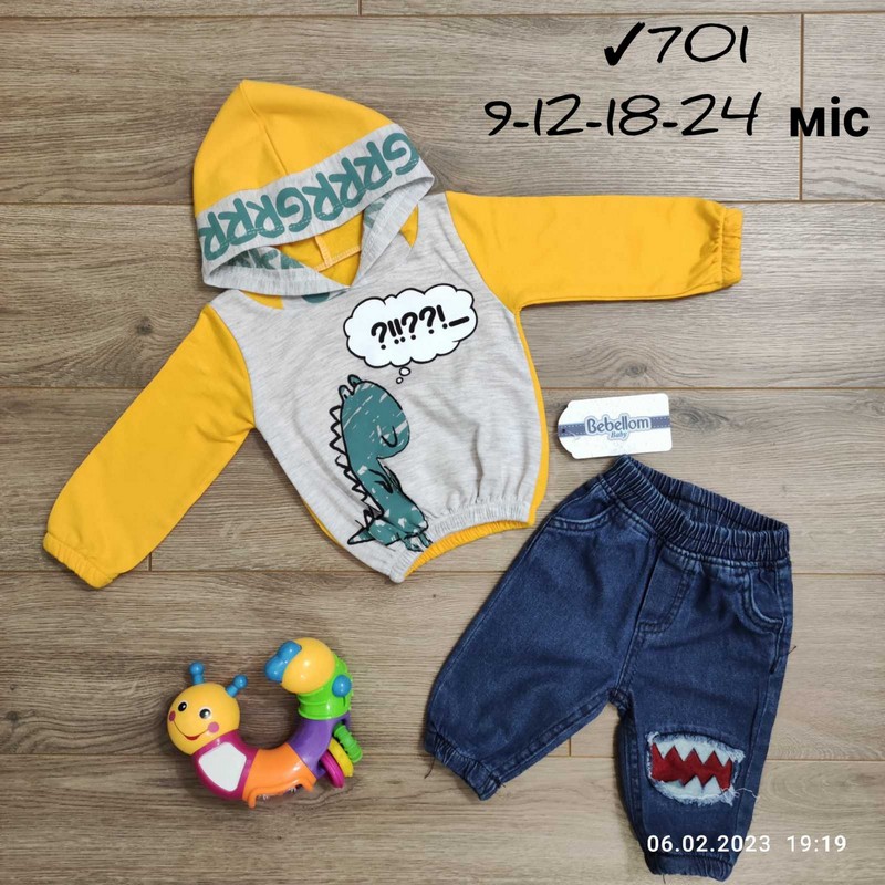 Костюм для младенцев 4 шт коттон/джинс (9-24 мес) MiLi_701c