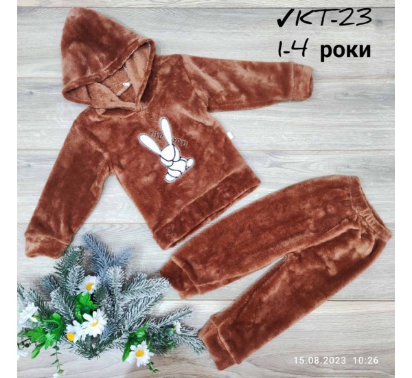 Костюм для дівчаток 4 шт велсофт (1-4 роки) MiLi_KT-23c
