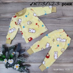 Пижама детская 3 шт велсофт (1-3 года) MiLi_KT-3c