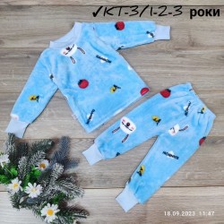 Пижама детская 3 шт велсофт (1-3 года) MiLi_KT-3r