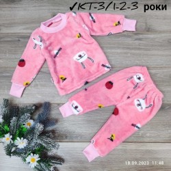 Пижама детская 3 шт велсофт (1-3 года) MiLi_KT-3t