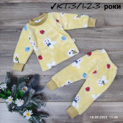 Пижама детская 3 шт велсофт (1-3 года) MiLi_KT-3k