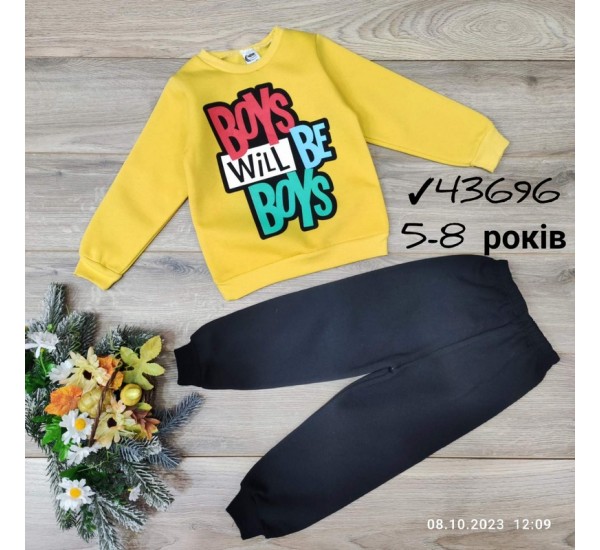 Костюм для хлопчиків 4 шт трикотаж/фліс (5-8 років) MiLi_43696e