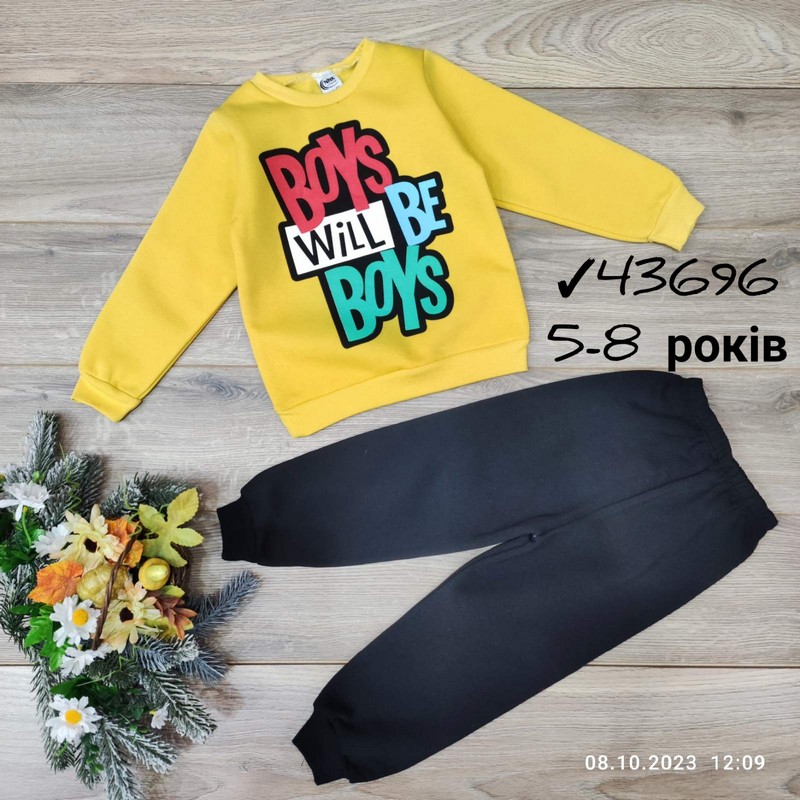 Костюм для мальчиков 4 шт трикотаж/флис (5-8 лет) MiLi_43696e
