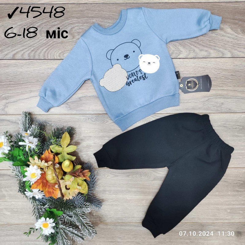 Костюм для младенцев 4 шт трёхнить/флис (6-18 мес) MiLi_4548b