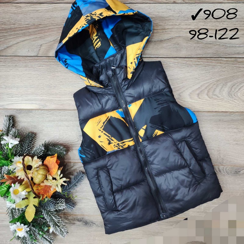 Безрукавка детская 5 шт плащёвка/синтепон (98-122 см) MiLi_908c