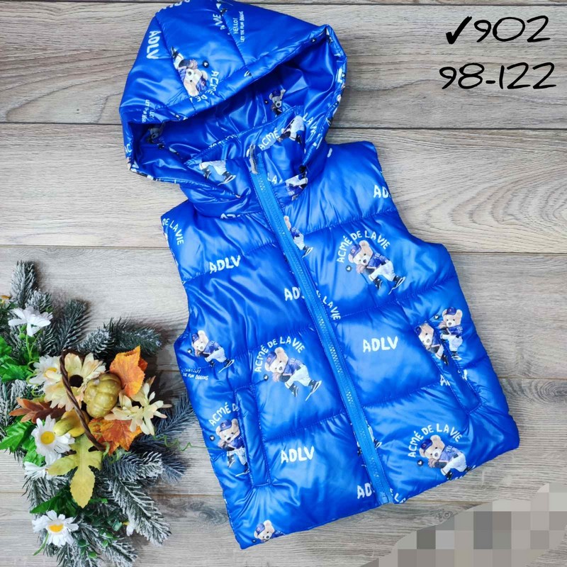 Безрукавка детская 5 шт плащёвка/синтепон (98-122 см) MiLi_902c