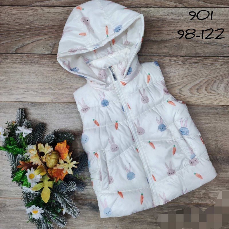 Безрукавка детская 5 шт плащёвка/синтепон (98-122 см) MiLi_901