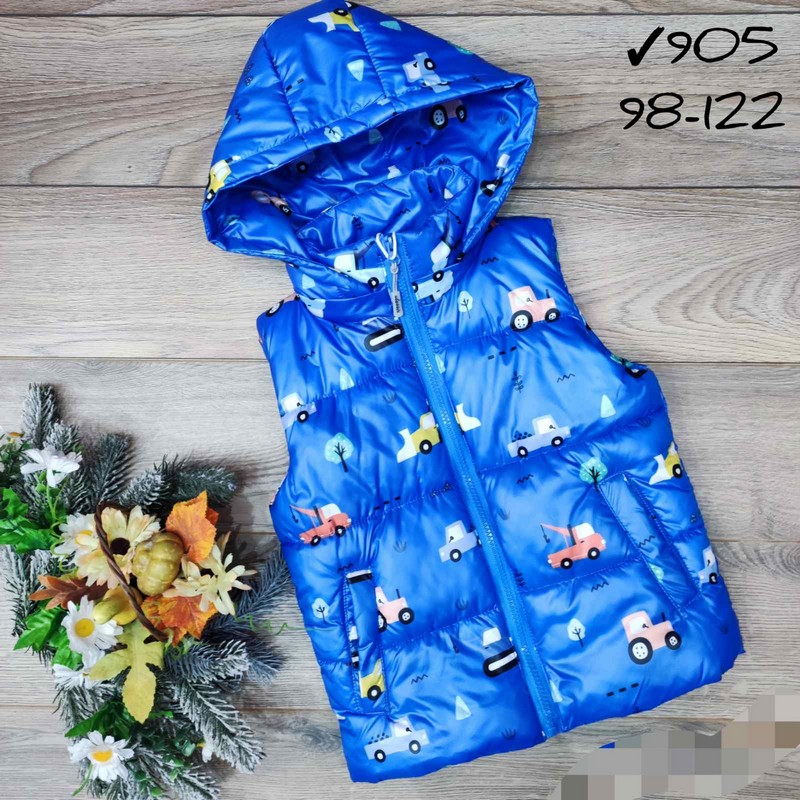 Безрукавка детская 5 шт плащёвка/синтепон (98-122 см) MiLi_905b