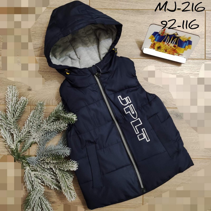 Безрукавка детская 5 шт плащёвка/синтепон (92-116 см) MiLi_MJ-216b