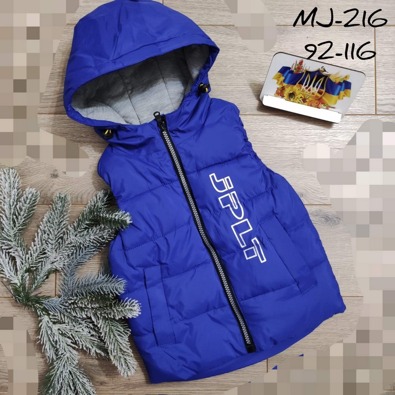 Безрукавка детская 5 шт плащёвка/синтепон (92-116 см) MiLi_MJ-216c